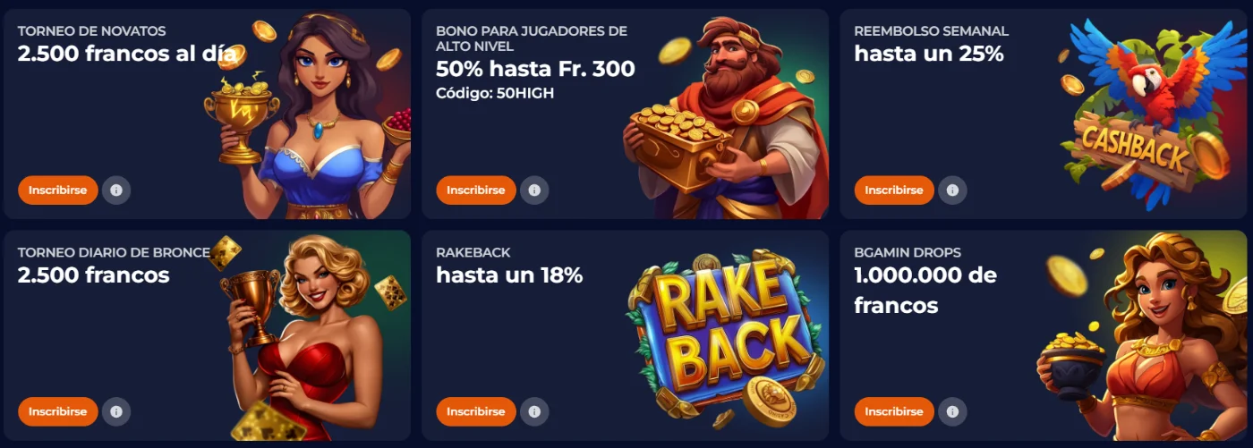 Nine Casino promociones con torneos, bonos, cashback y premios en francos
